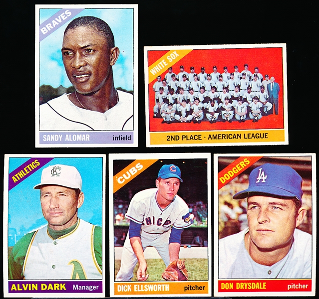 Lot Detail - 1966 Topps Baseball- 5 Diff