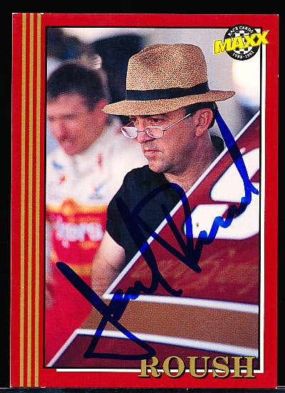 Autographed 1992 Maxx NASCAR #108 Jack Roush