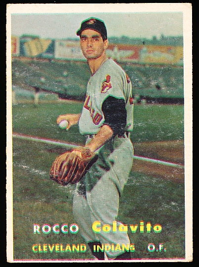1957 Topps Baseball- #212 Rocky Colavito RC, Cleveland