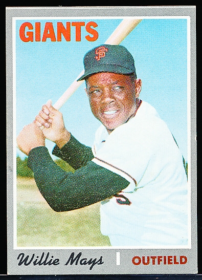 1970 Topps Bb- #600 Willie Mays, Giants