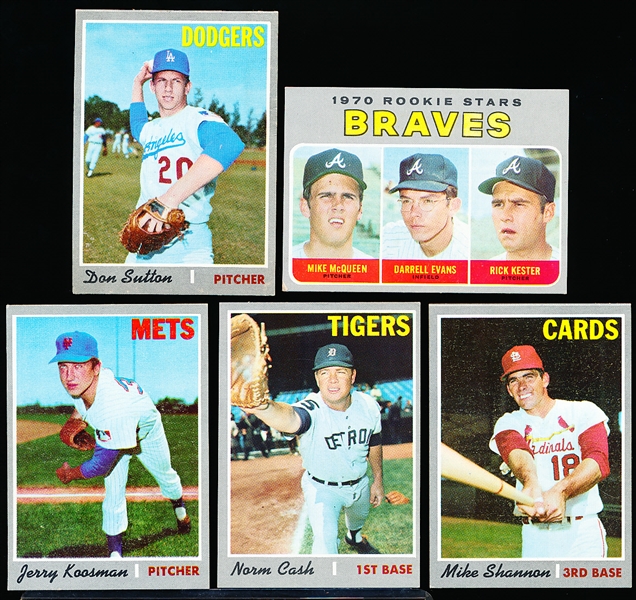 1970 Topps Bb- 5 Diff