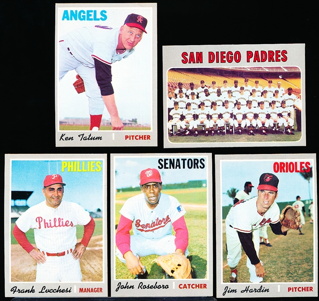 1970 Topps Bb- 5 Diff Hi#’s