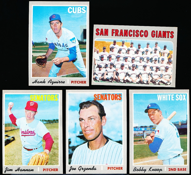 1970 Topps Bb -5 Diff Hi#’s