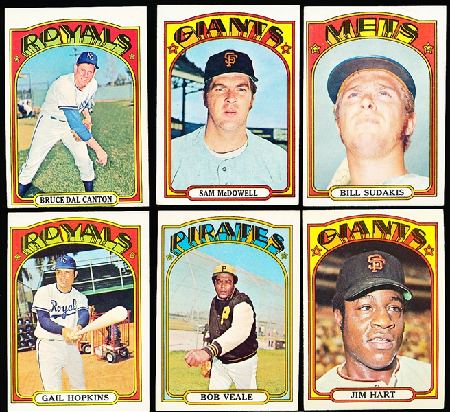 1972 Topps Bb- 6 Diff Hi#’s