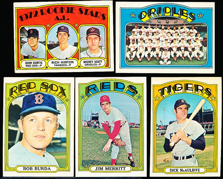 1972 Topps Bb- 9 Diff Hi#’s