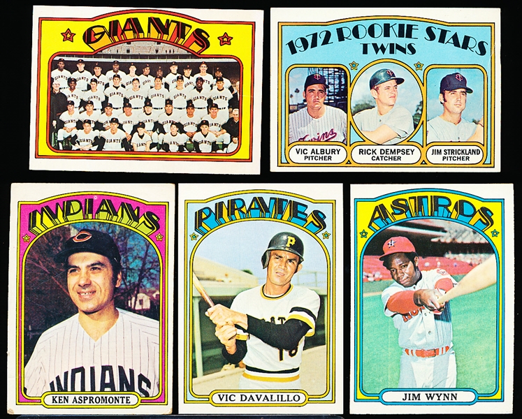 1972 Topps Bb- 9 Diff Hi#’s