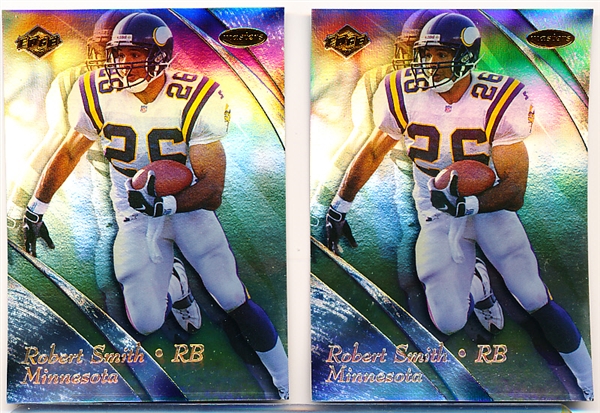 1999 Collectors Edge- Edge Masters “Galvanized” Football- #111 Robert Smith, Vikings- 75 Cards