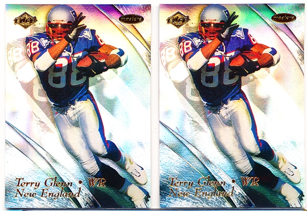 1999 Collectors Edge- Edge Masters “Galvanized” Football- #116 Terry Glenn, Patriots- 50 Cards