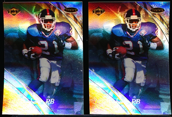 1999 Collectors Edge- Edge Masters “Galvanized” Football- #121 Tiki Barber, Giants- 50 Cards