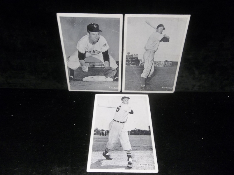 1954 All-Star Photo Pack MLB- 3 Diff.