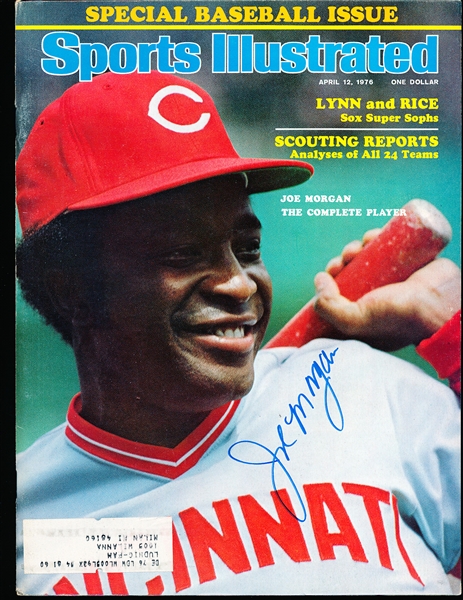 Autographed 4/12/76 Sports Illustrated MLB “Joe Morgan The Complete Player”- Signed by Morgan