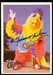 Autographed 1984 Donruss Bsbl. #651 The Famous Chicken