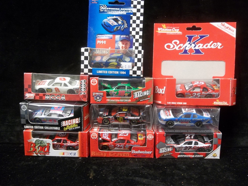 10 Diff. 1:64 Action/RCCA NASCAR Cars