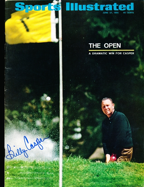 Autographed 6/27/66 Sports Illustrated Golf “The Open”- Signed by Cover Subject Billy Casper