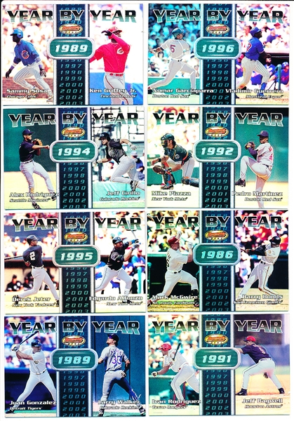 2000 Bowman’s Best Bb- “Year by Year” Inserts- 11 Asst.