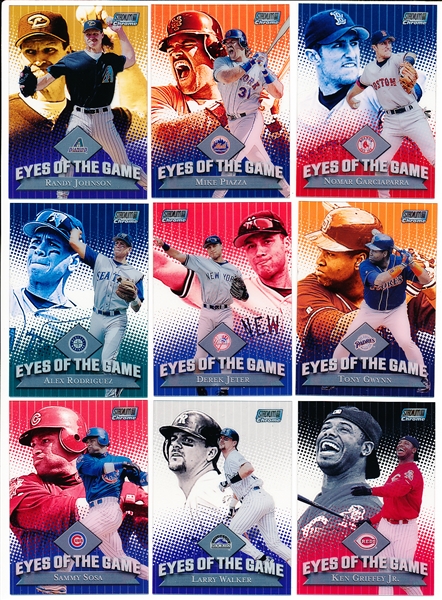 2000 Stadium Club Chrome Bb- “Eyes of the Game” Inserts- 21 Asst.