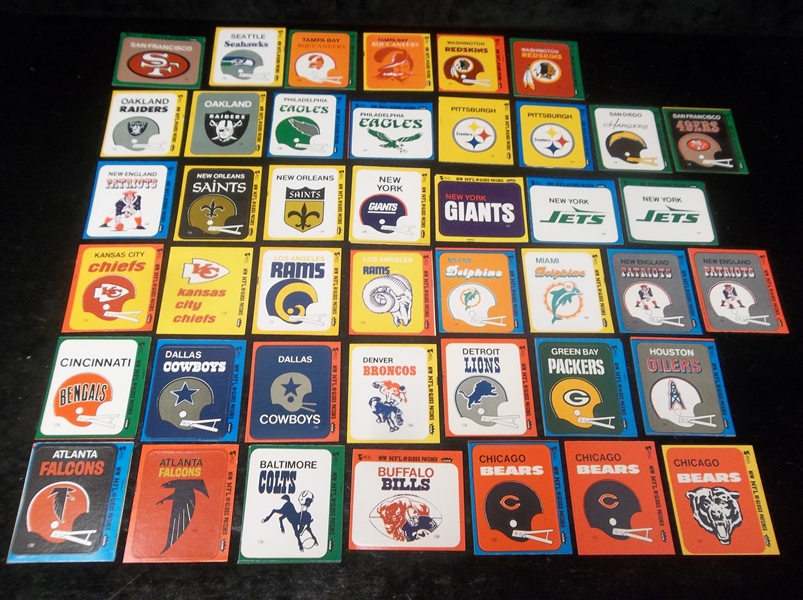 1979 Fleer Team Action Football Stickers- 61 Asst.
