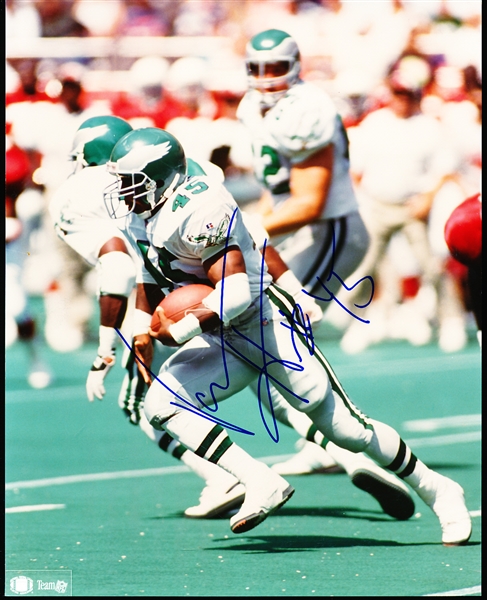 Autographed Vaughn Hebron Philadelphia Eagles NFL Color 8” x 10” Photo