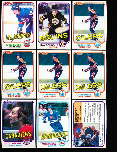 1981-82 Topps Hockey- Base (#1-66) Cards- 200 Asst.