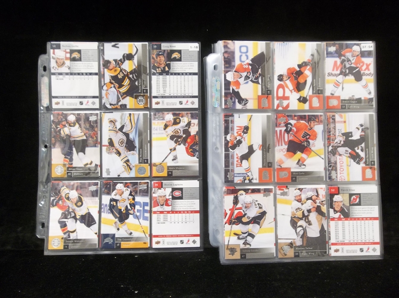 2009-10 Upper Deck Hockey Starter Set- 328 Diff. Plus 20 Inserts in Pages