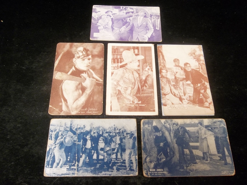 1920’s Buck Jones Western Movies Exhibits- 6 Diff.