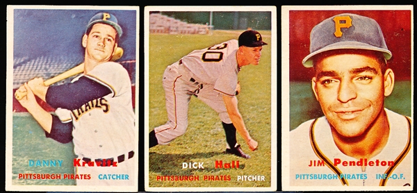 1957 Topps Baseball- 3 Diff Pitt. Pirates- All Semi Hi#’s