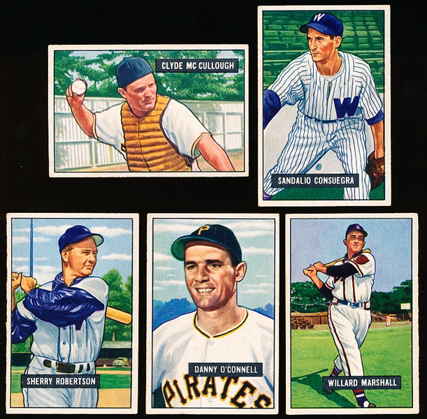 Lot Detail - 1951 Bowman Baseball- 5 Diff