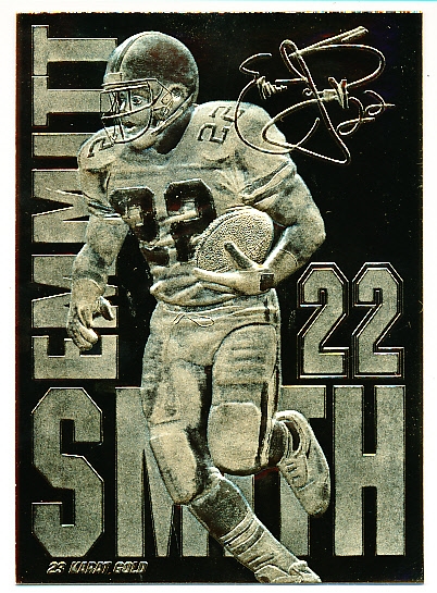 1995 Bleachers Emmitt Smith 24kt Gold Card- #2992 of 20,000