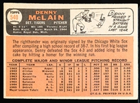 1966 Topps Baseball- #540 Denny McLain, Tigers- Hi#
