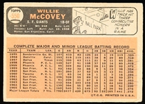 1966 Topps Baseball- #550 Willie McCovey, Giants- Hi#
