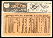 1966 Topps Baseball- #580 Billy Williams, Cubs- Hi#