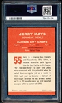 1963 Fleer Football- #55 Jerry Mays, KC Chiefs - PSA NM 7