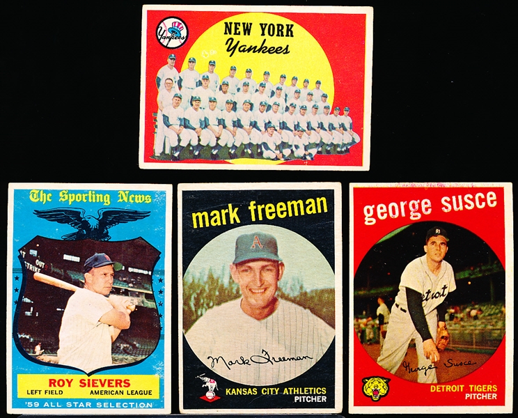 1959 Topps Bb- 4 Diff Hi#’s