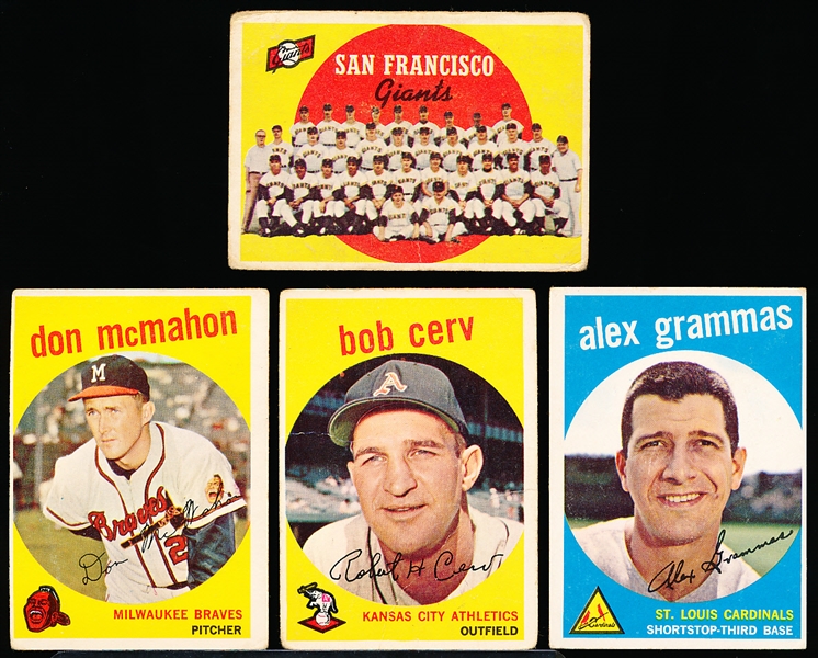 1959 Topps Bb- 25 Diff