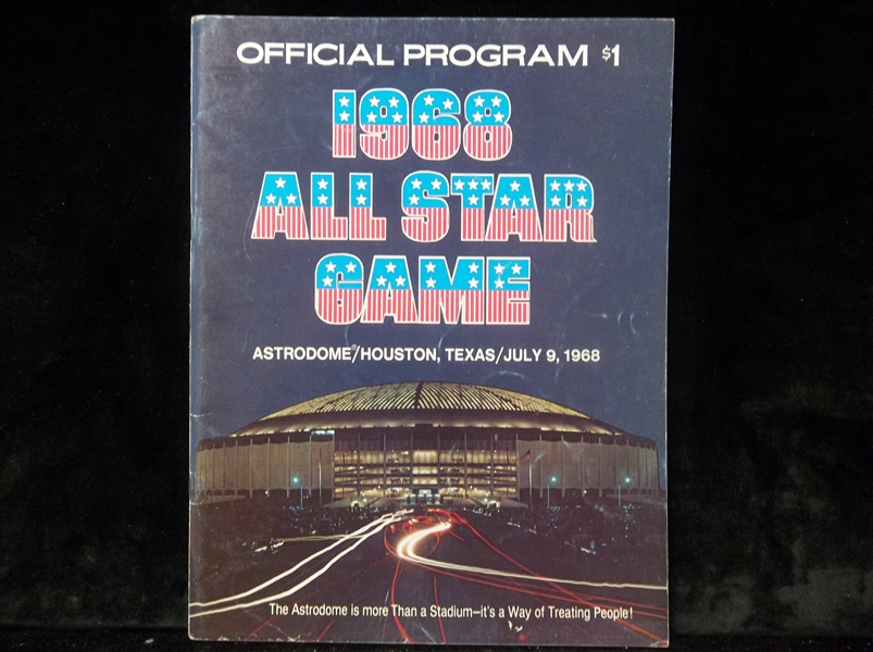 1968 MLB All-Star Game Program @ Houston