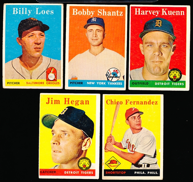 1958 Topps Bb- 5 Diff