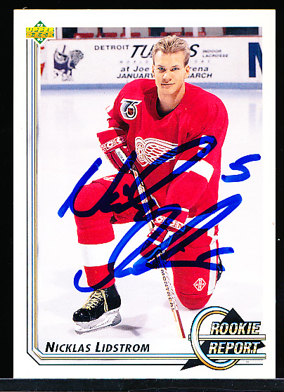 Lot Detail Autographed Upper Deck Hockey Nicklas