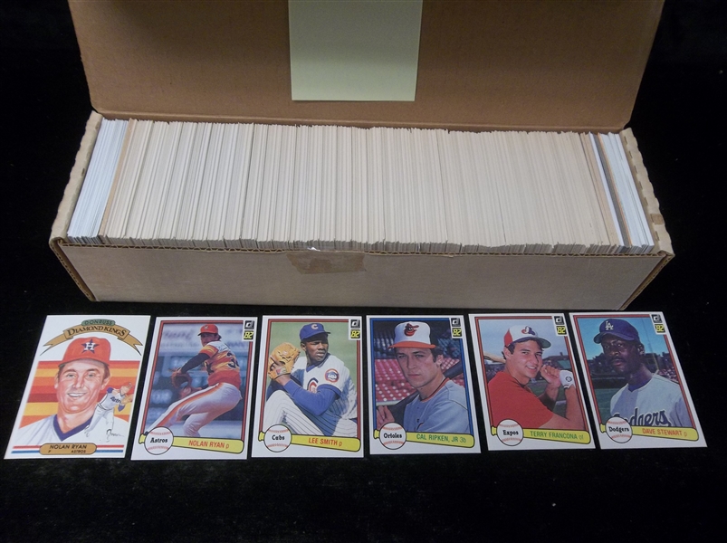 1982 Donruss Baseball Factory Set of 660