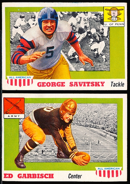 1955 Topps All American FB- 2 Diff