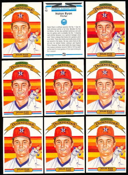 1982 Donruss Bb- #13 Nolan Ryan Diamond King- 44 Cards