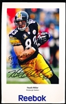 Autographed Heath Miller Reebok 5-1/2” x 8-1/2” Steelers Promotional Color Picture