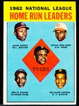 1963 Topps Baseball- #3 NL Home Run Leaders