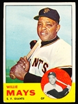 1963 Topps Baseball- #300 Willie Mays, Giants