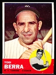 1963 Topps Baseball- #340 Yogi Berra, Yankees
