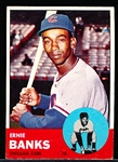 1963 Topps Baseball- #380 Ernie Banks, Cubs