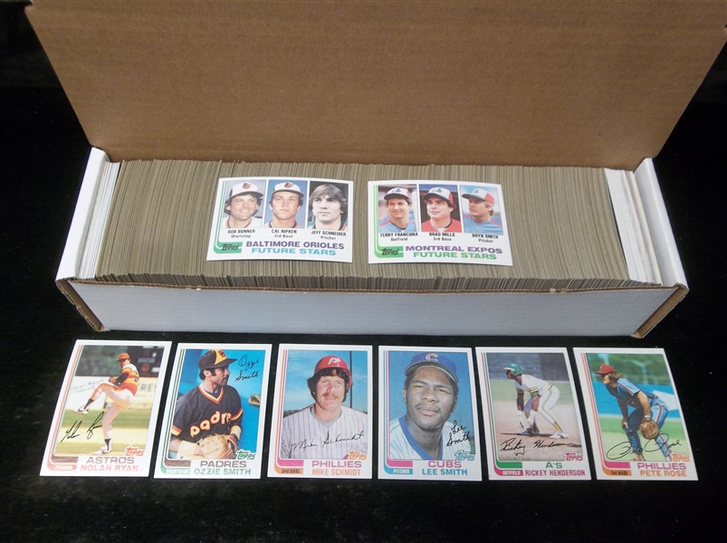 1982 Topps Baseball Complete Set of 792