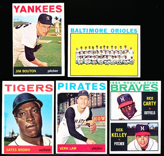 1964 Topps Baseball- 5 Diff