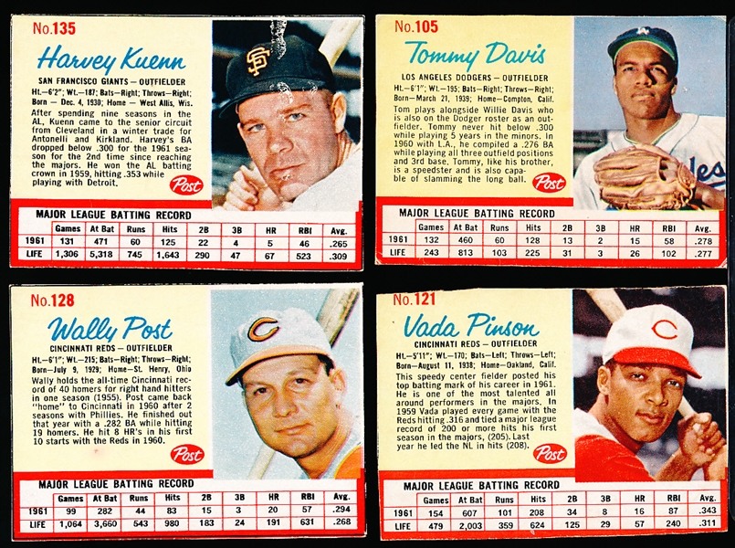 1962 Post Cereal Baseball- 36 Diff