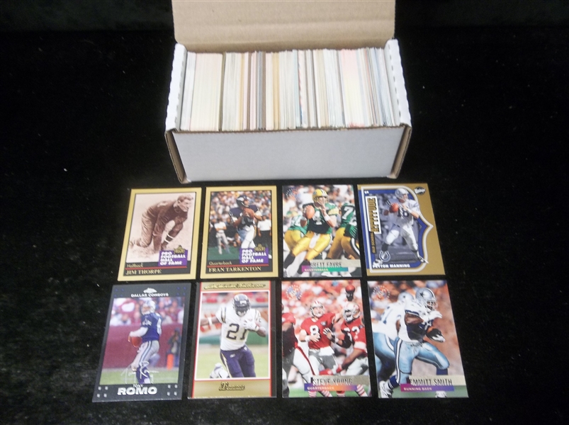 Football Star Card Lot- 350 Stars- 1980’s thru 2000’s