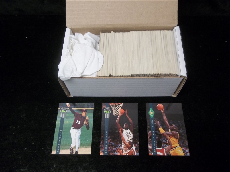 1992 Classic 4 Sport- 1 Complete Set of 325 Cards- D. Jeter, Shaq RC’s!